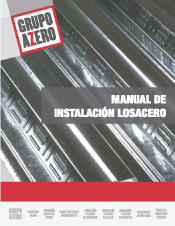 Portada del Manual de instalación Losacero